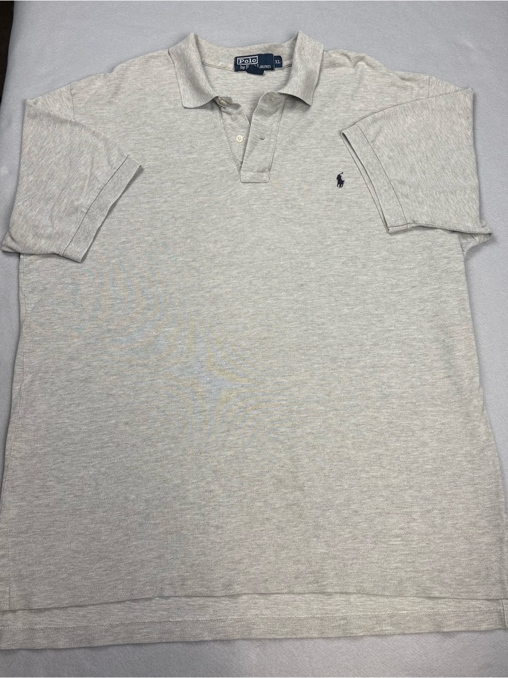 Vintage Polo Ralph Lauren Gray Cotton Polo Shirt Men’s XL